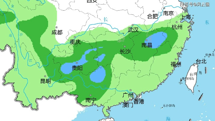 未来十天全国降水趋势，南方多轮降雨叠加，北方晴热与雷雨交替