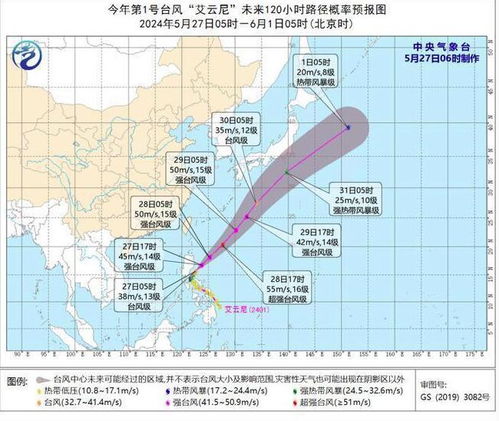 2024年1号台风艾云尼，初夏的序曲与自然的警钟